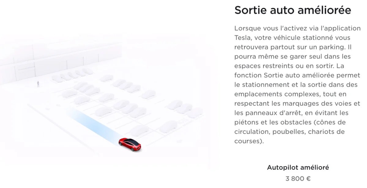 Tesla Sortie Auto Améliorée