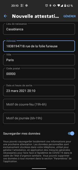 TousAntiCovid nouvelle attestation 3 ok
