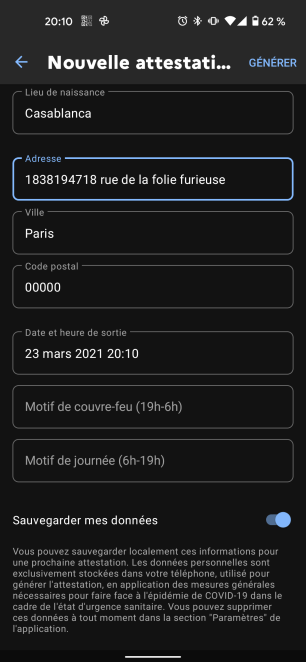 TousAntiCovid nouvelle attestation 3 ok