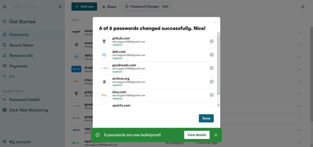 dashlane password changer 2.0