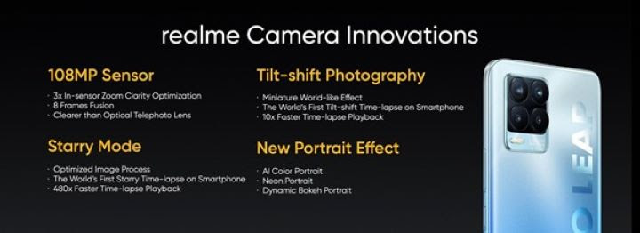 Realme 8 Pro appareil photo