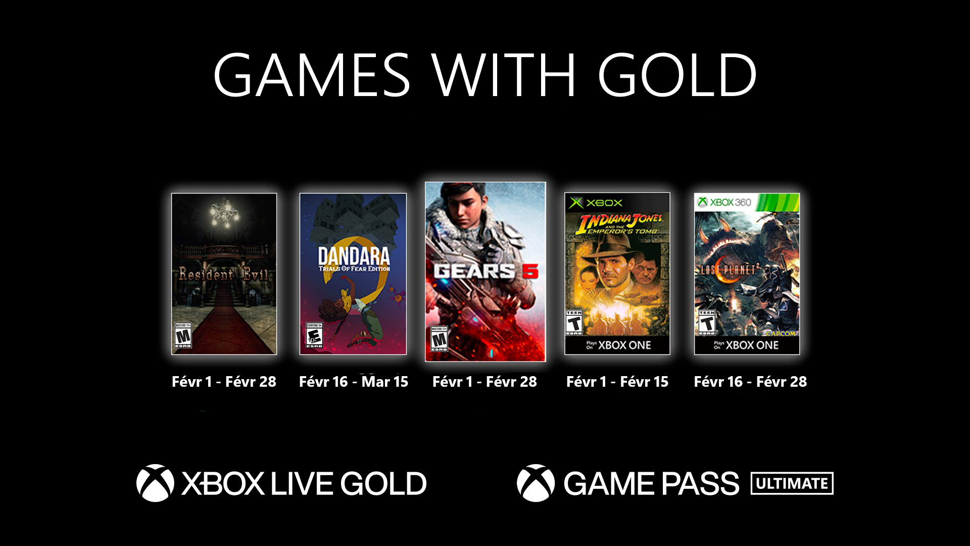 Xbox Live Gold jeux mensuels (1)