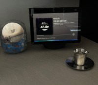 Lorsque l'on interpelle Alexa, un bandeau bleu apparaît sur l'écran de l'Echo Show 10 // Source : FRANDROID / Melinda DAVAN-SOULAS
