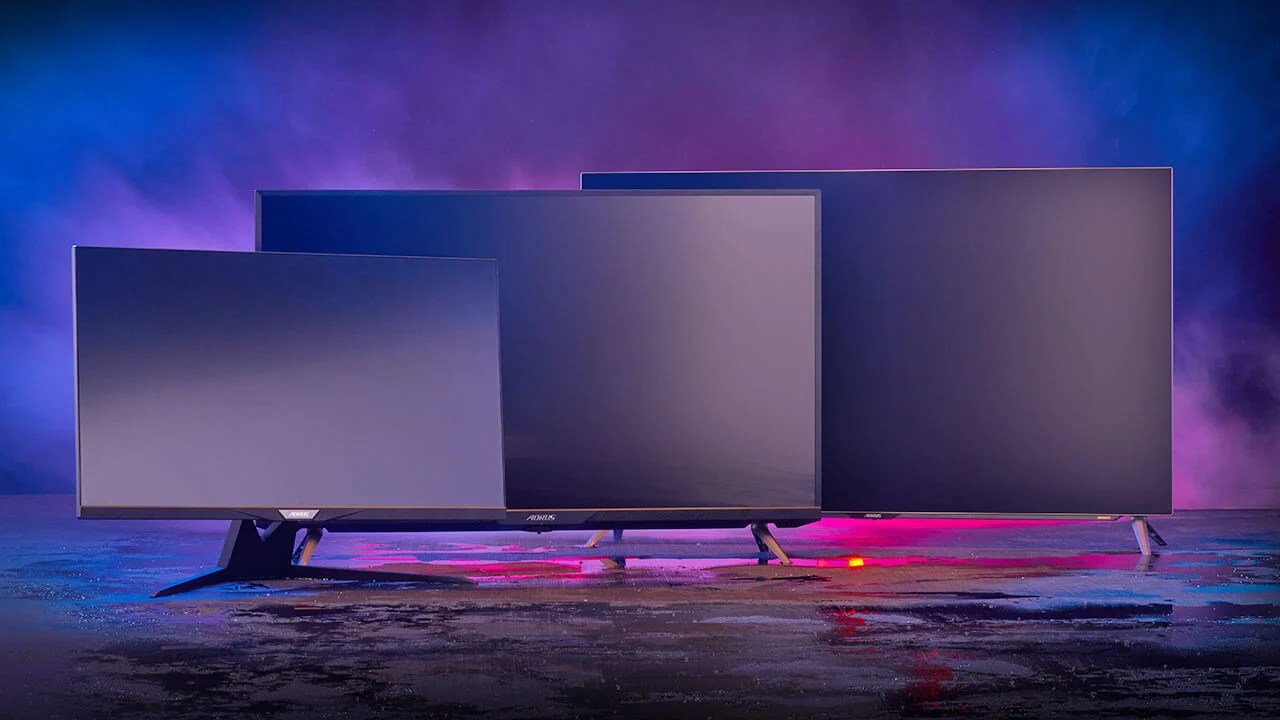 Les différents modèles Aorus 4K Gaming de Gigabyte.