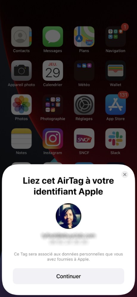Vous indiquez vos identifiants et coordonnées qui ne sont jamais partagées, mais permettent de vous signaler la découverte de votre objet perdu // Source : FRANDROID