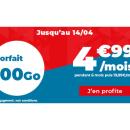 Quand la 4G devient pas chère avec ce forfait mobile 100 Go à 4,99 €/mois