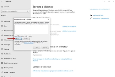 Autoriser la prise de contrôle à distance d’un PC sous Windows 10 006