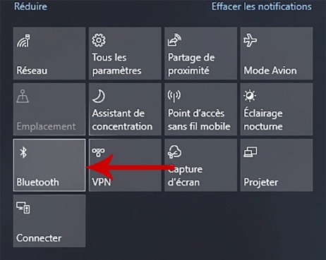 Comment activer et désactiver le Bluetooth sous Windows 10 03