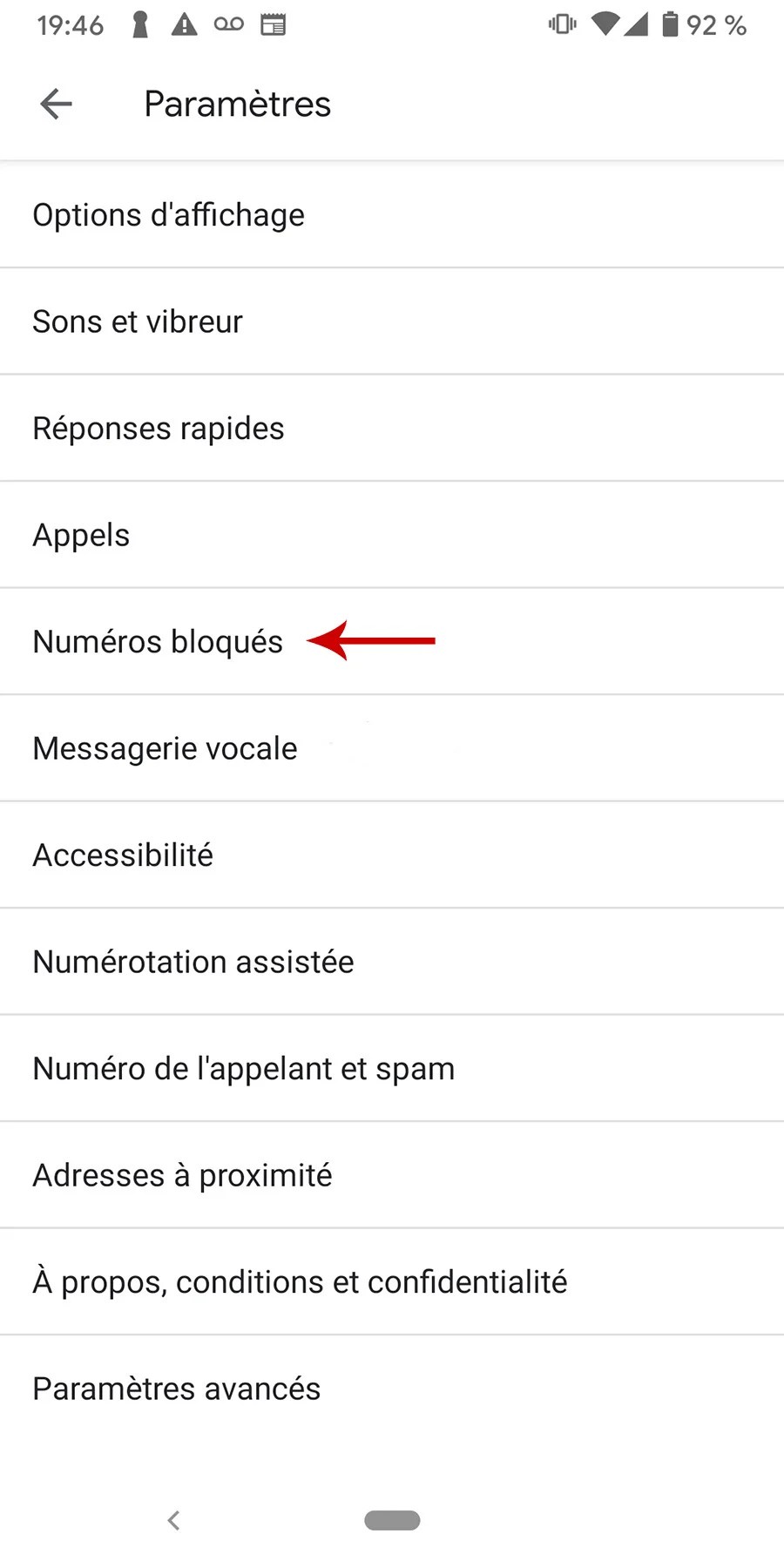 Comment bloquer les numéros privés et inconnus sous Android 002
