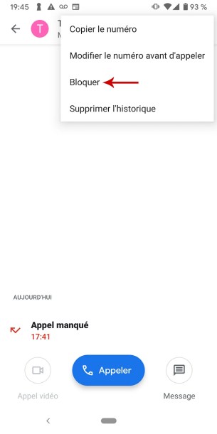 Comment bloquer un numéro de téléphone indésirable sur Android 05