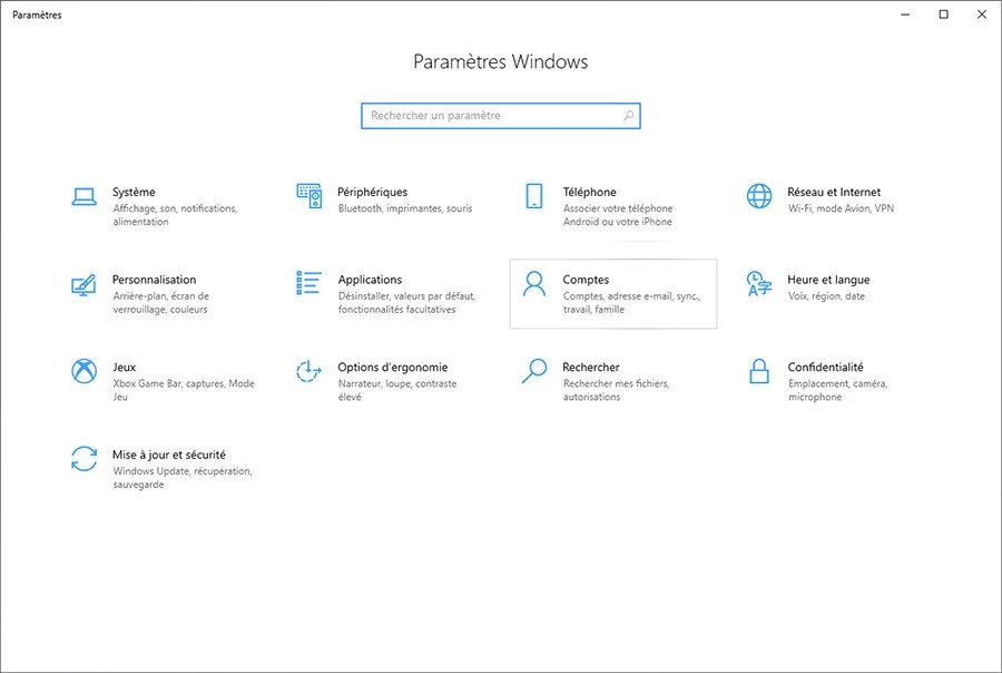 Comment créer un compte local sur son PC Windows 10 avec le panneau Paramètres 02