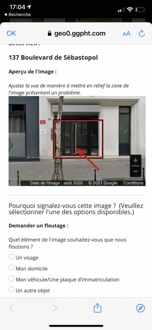 Comment flouter sa maison sur google street-view sur smartphone 04