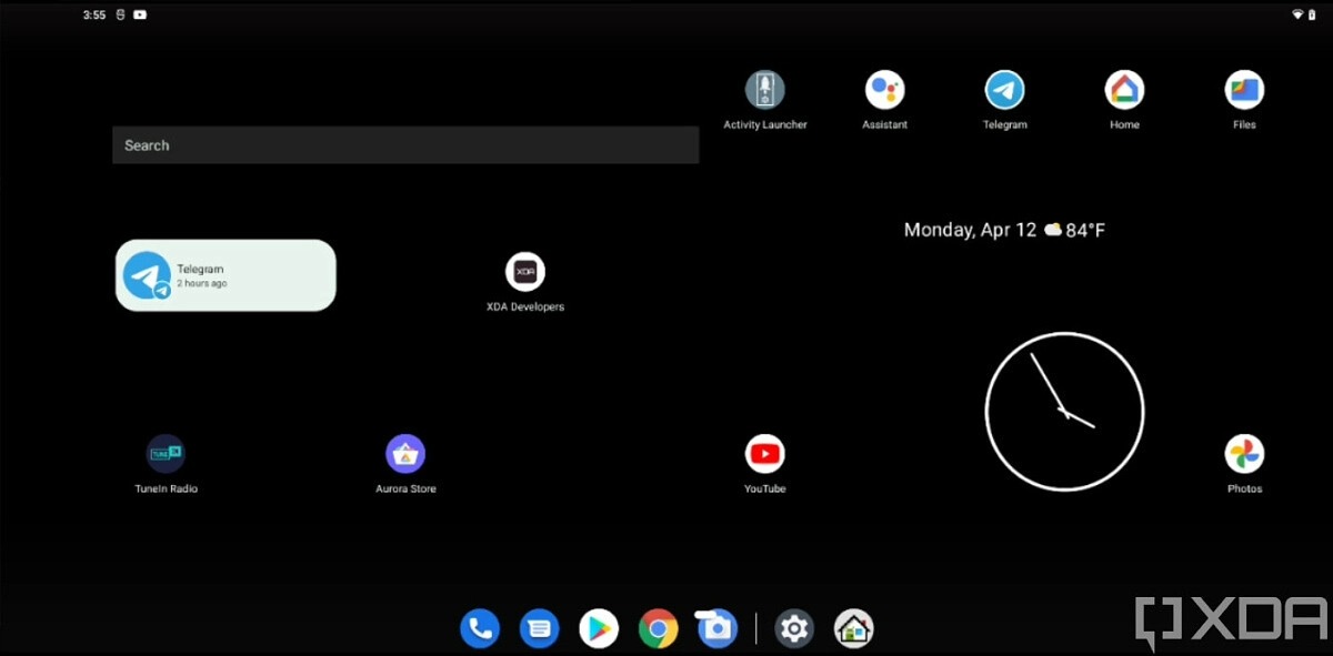 Double écran d'accueil Android 12