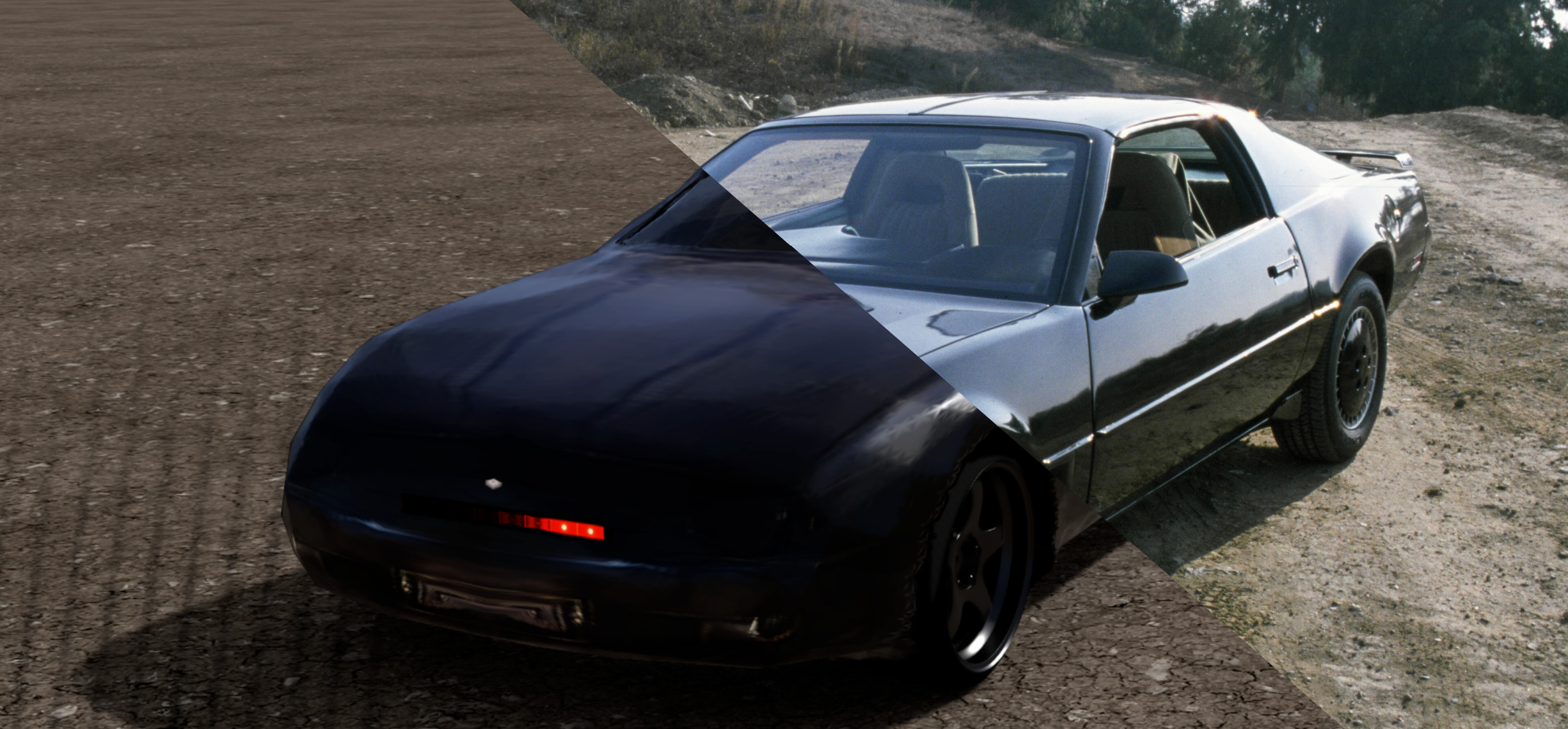 GANVerse 3D a permis la modélisation de Kitt de la série K2000