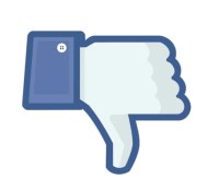 Le bouton J'aime de Facebook à l'envers