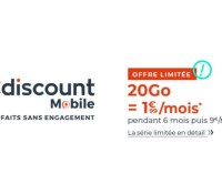 Forfait cdiscount 20 Go 2 €
