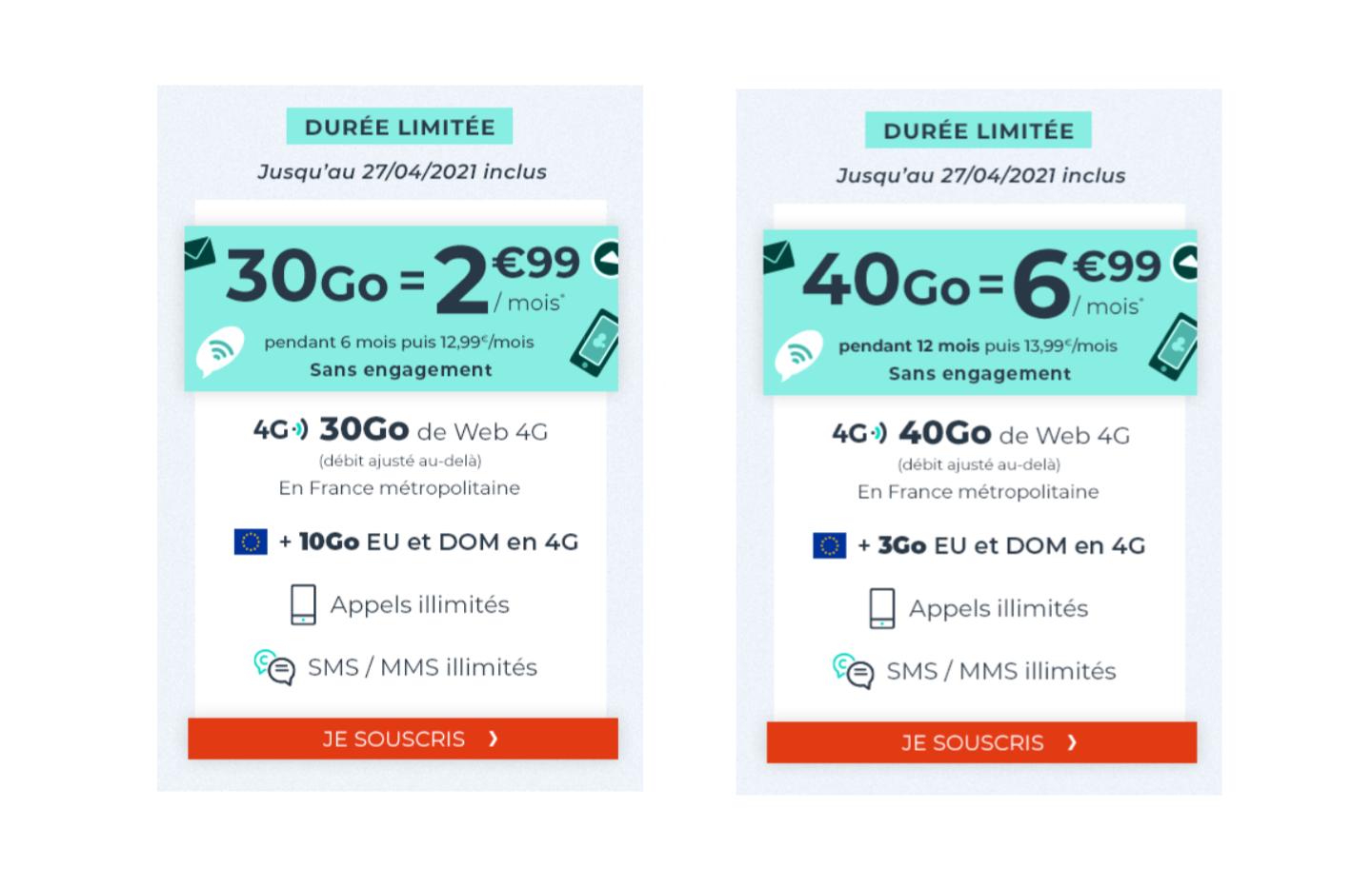 🔥 Dernier Jour : 30 Go De 4G Pour 2,99 Euros Par Mois Via Un Forfait ...