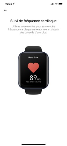 L'application HeyTap Health sur iPhone // Source : Oppo