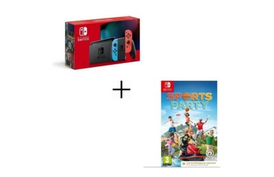 Pack Console Nintendo Switch Néon + Sports Party Switch. jpg