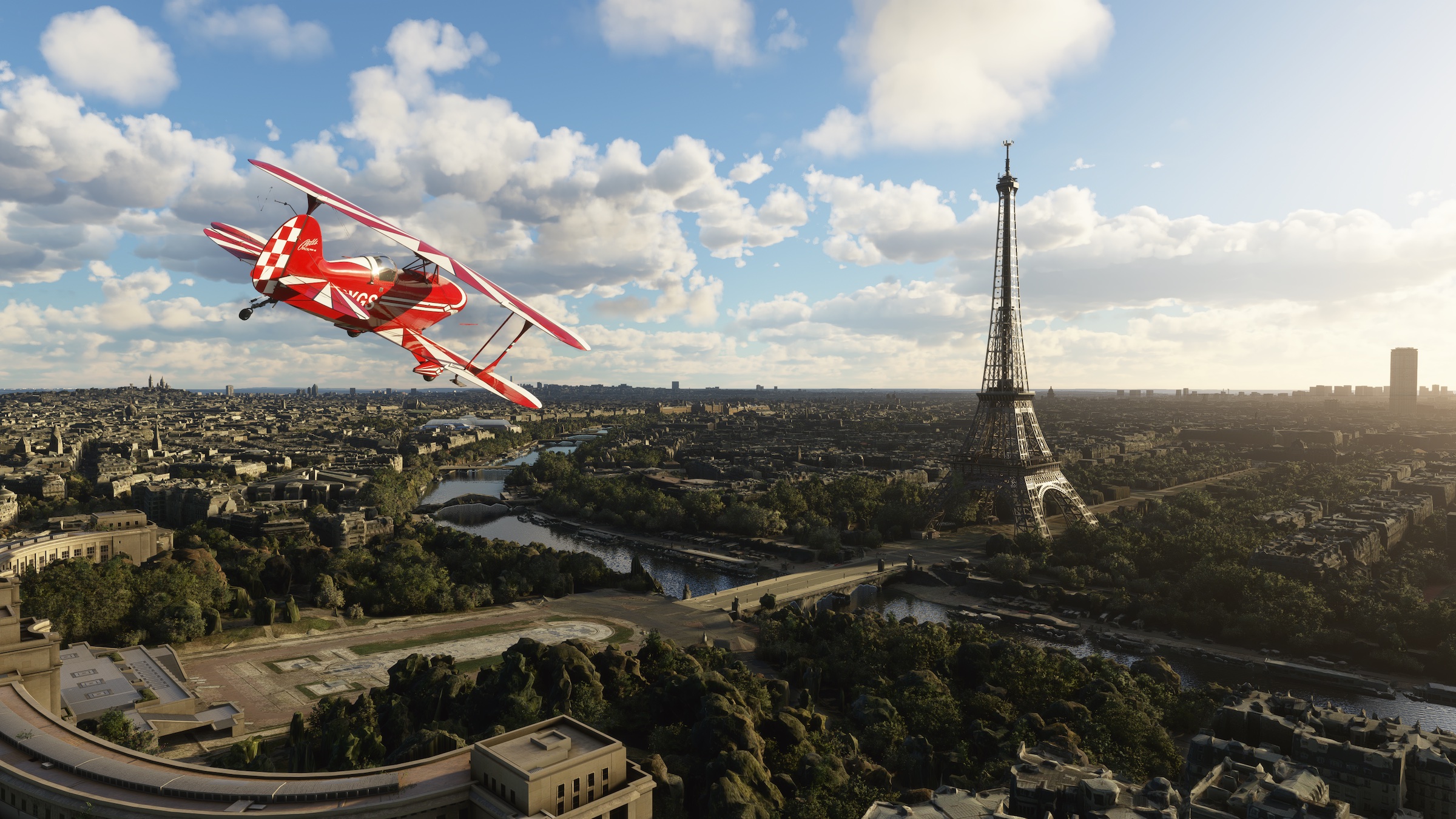 Toute la capitale et les monuments ont été scannés en 3D pour intégrer Flight Simulator