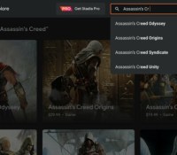 La barre de recherche arrive enfin sur Google Stadia // Source : Google