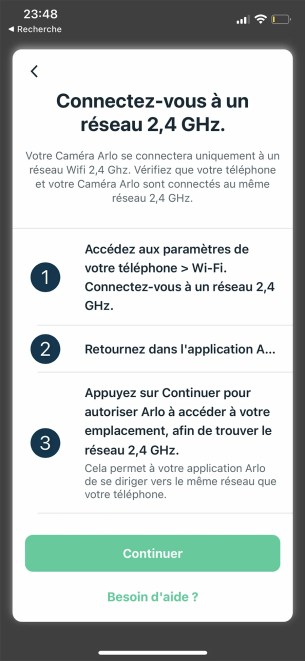 Le choix du réseau dans l'app // Source : Frandroid / Yazid Amer