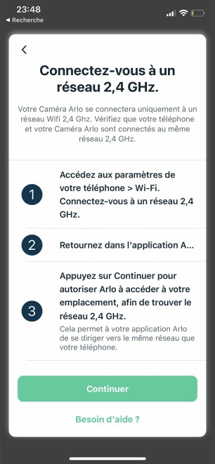 Le choix du réseau dans l'app // Source : Frandroid / Yazid Amer
