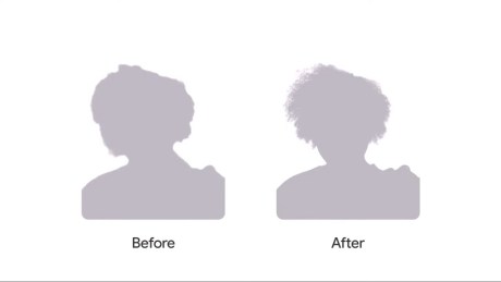 En mode Selfie, les Pixel devraient mieux capturer les contours de cheveux crépus et bouclés. // Source : Google