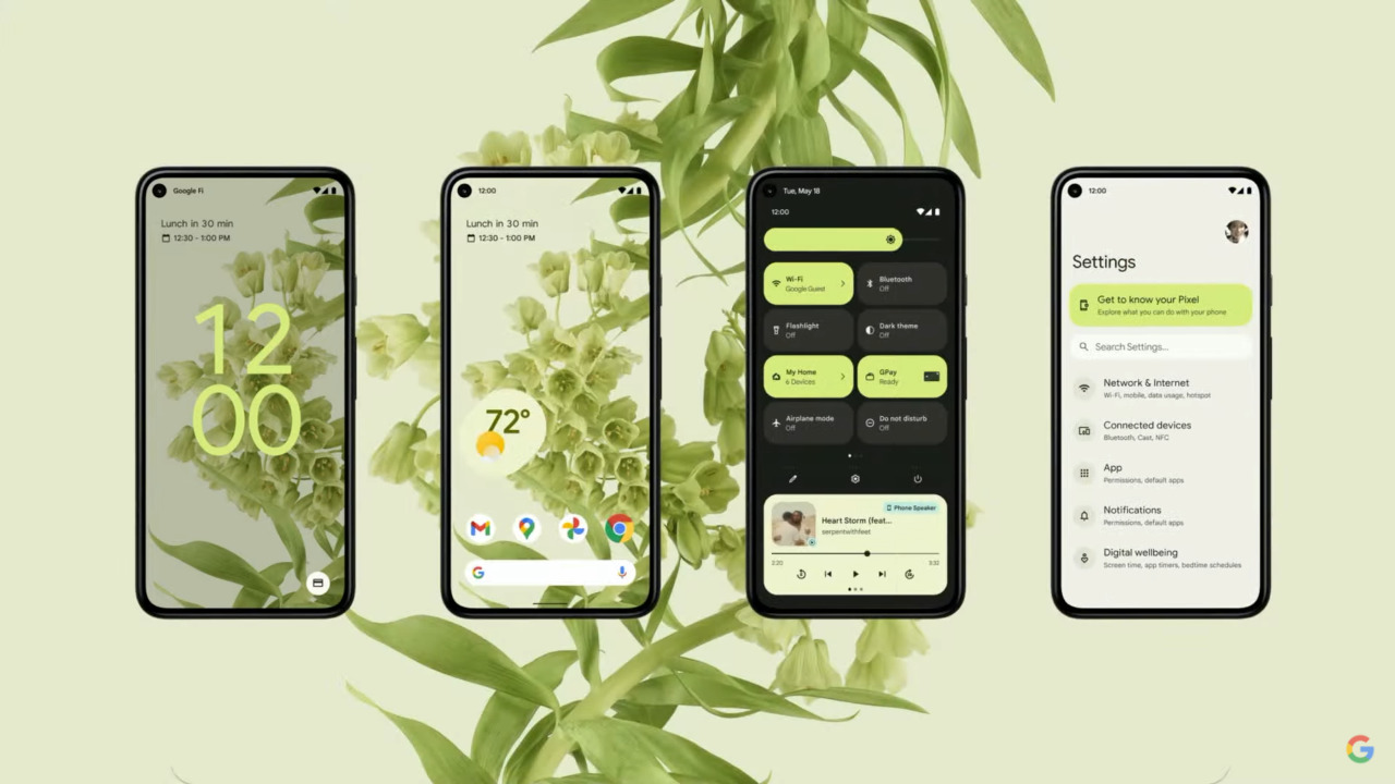 Le nouveau design Material You d'Android 12