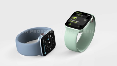 Rendu 3D de l'Apple Watch Series 7