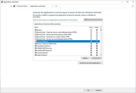 Autoriser le contrôle à distance via Internet sur le PC cible 05