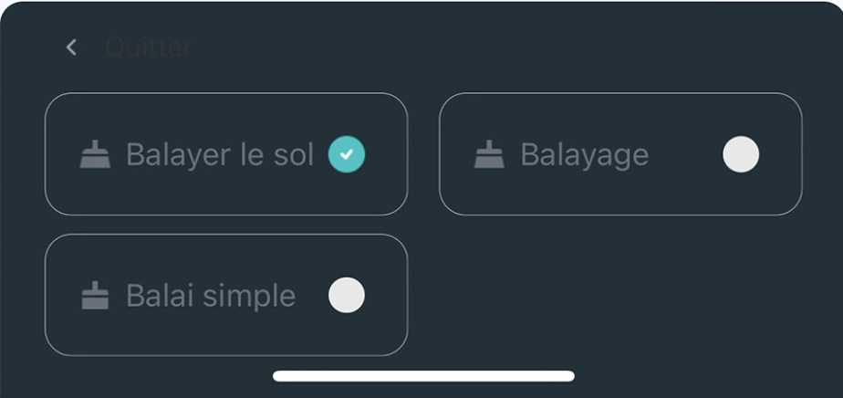 La traduction ne rend pas très clair les modes d'aspiration // Source : Frandroid / Yazid Amer