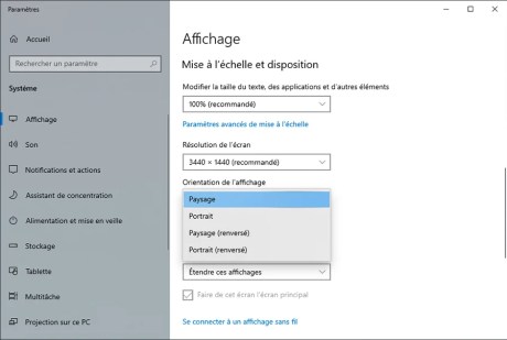 Comment gérer le multiscreen sous Windows 10 10