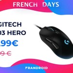La souris gaming Logitech G403 Hero est moins cher pour les French Days