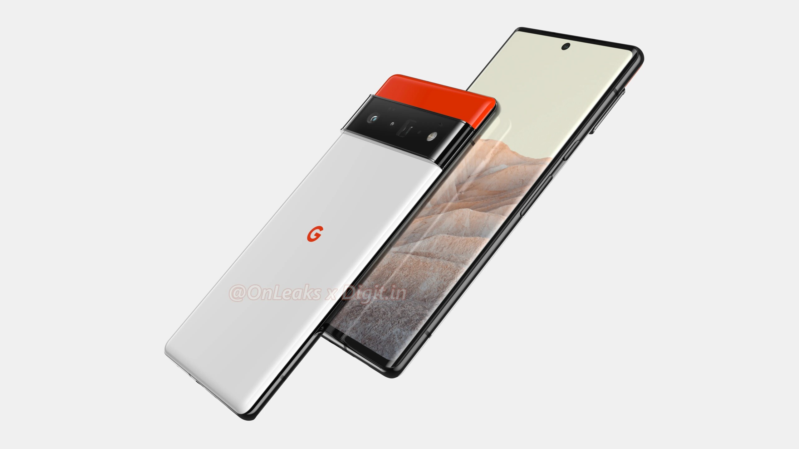 Rendus HD du Google Pixel 6 Pro par OnLeaks