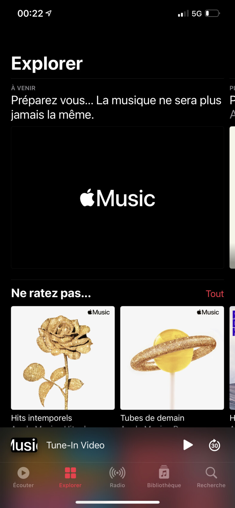 apple music changement