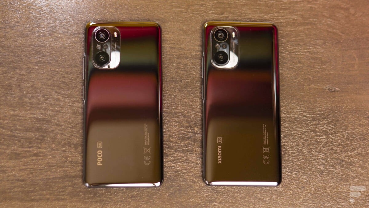 À gauche, le Poco F3. À droite, le Xiaomi Mi11i. La ressemblance est frappante.