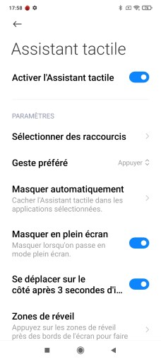 L'interface du Xiaomi Mi 11i.