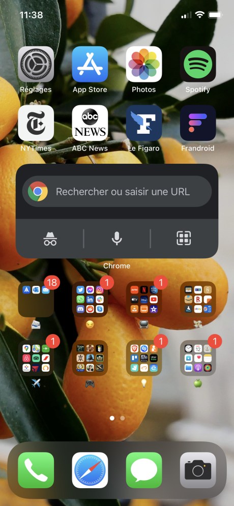 Widget iOS Chrome-4