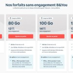 Bouygues Telecom met à jour son catalogue des forfaits mobile B&You