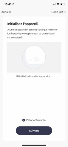 L'app présente une image générique, pas celle du bouton de la caméra // Source : Frandroid / Yazid Amer