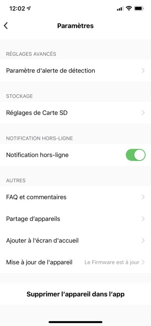 Les paramètres ne donnent pas accès à beaucoup de fonctions // Source : Frandroid / Yazid Amer