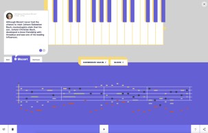 Assisted Melody selon Mozart // Source : Google Arts & Culture