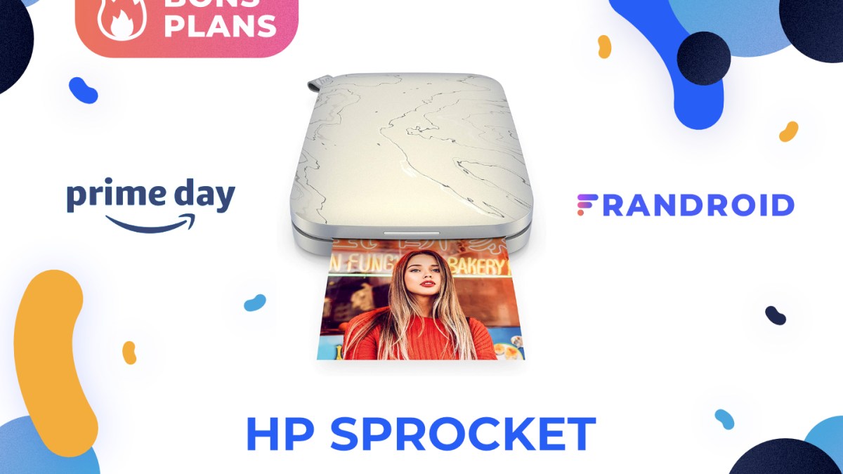 Promotion sur l'imprimante HP Sprocket pour le Prime Day 2021 d'Amazon.