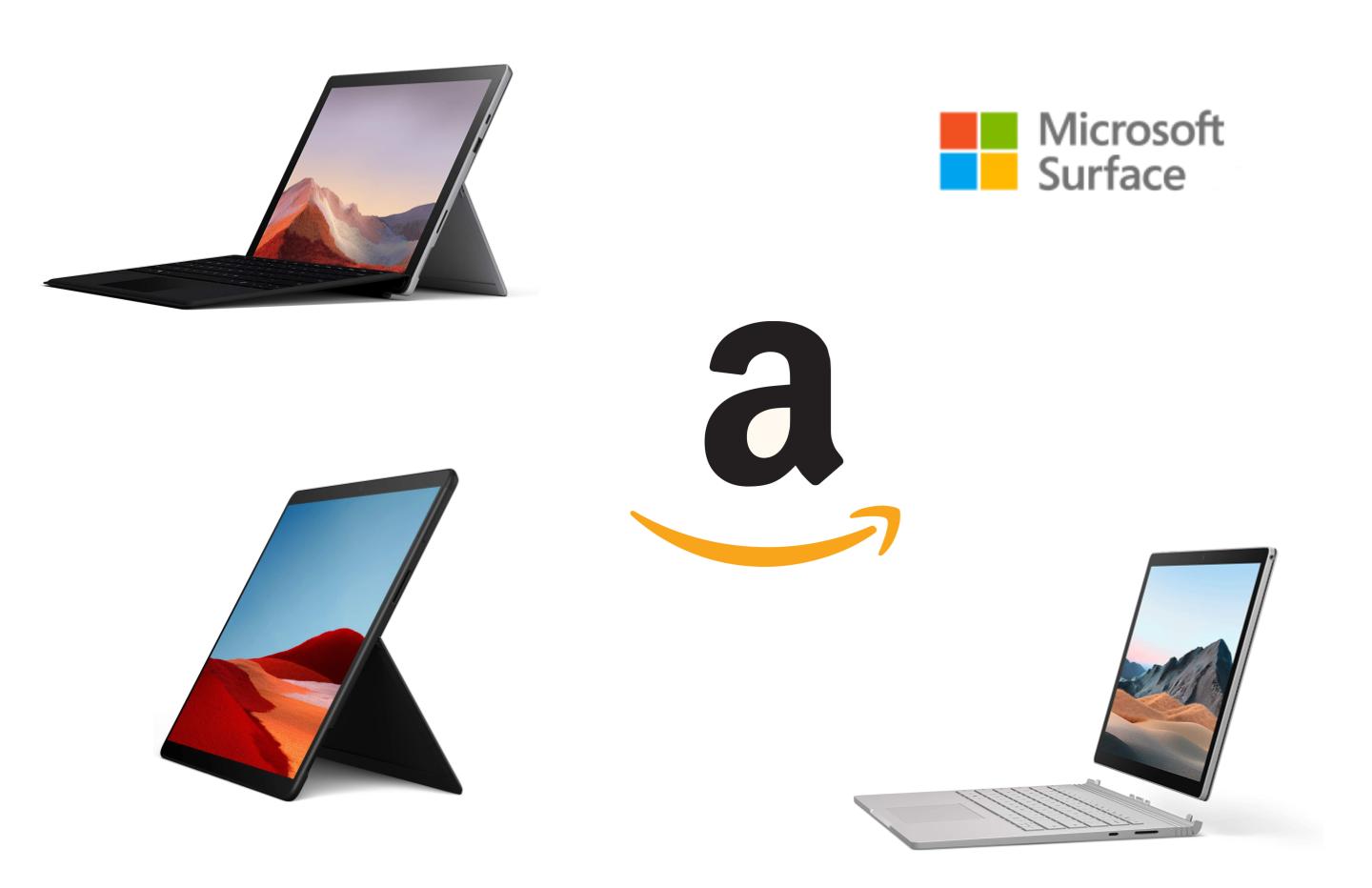 Sélection produits Microsoft Surface Pro et Book sur Amazon