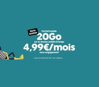 Illustration de l'offre Sosh sans engagement, un forfait mobile 20 Go à moins de 5 euros