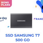 Amazon demande seulement 65 euros pour l’excellent SSD Samsung T7 de 500 Go