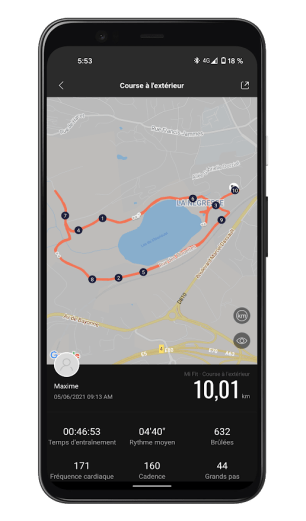 Xiaomi Mi Smart Band 6 - Mi Fit App - Run (1)