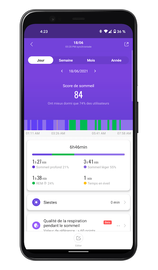 Xiaomi Mi Smart Band 6 - Mi Fit App - Suivi santé (5)