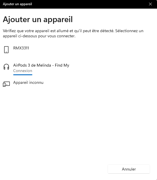 ajouter un appareil